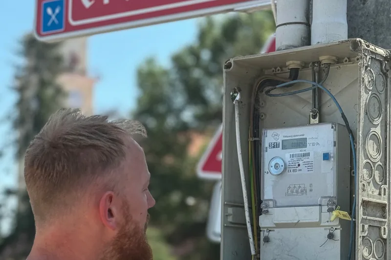 Odečet na rozvaděči veřejného osvětlení